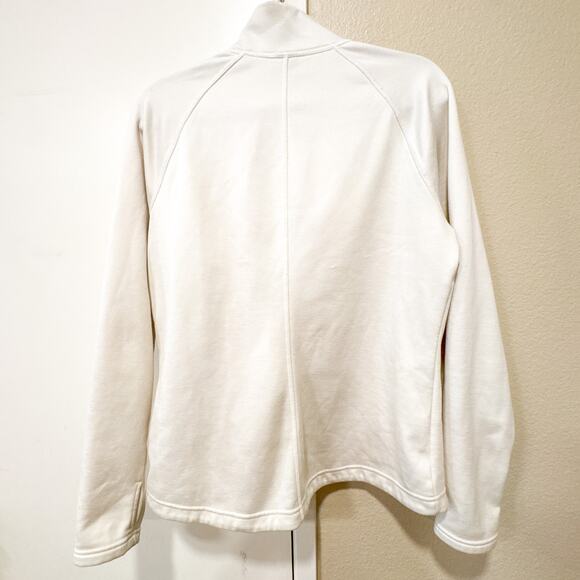 The Northface Women's Fleece Canyonlands 1/2 zip White Heather - Picture 5 of 8